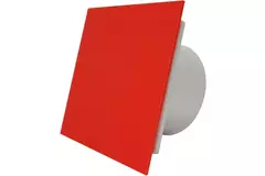 Air Roxy badkamerventilator met aansluitdiameter 125 mm - kunststof front rood