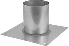 Plaque de sol pour tube diamètre 80 mm - 150 mm hauteur courbure soudée I304