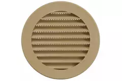 Grille à ailettes diamètre 100 mm beige - VR100Y