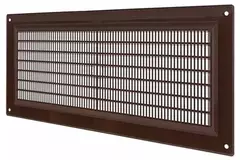 Grille de ventilation rectangulaire grillagée 130 x 300 mm marron - VR1330B