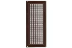 Grille de ventilation rectangulaire grillagée 130 x 300 mm marron - VR1330B