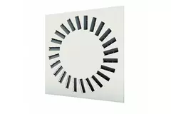 Wervelrooster 594x594 met instelbaar luchtpatroon - 24 schoepen